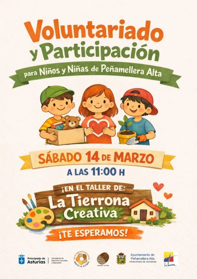 🎨🌱 Voluntariado y Participación también para la infancia en Peñamellera Alta