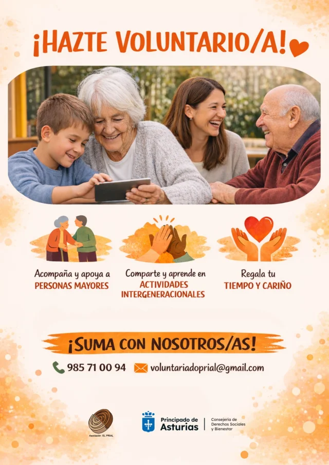 ¡Hazte voluntario/a con El Prial!🧡