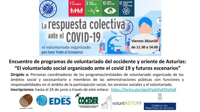 “El voluntariado social organizado ante el covid 19 y futuros escenarios”